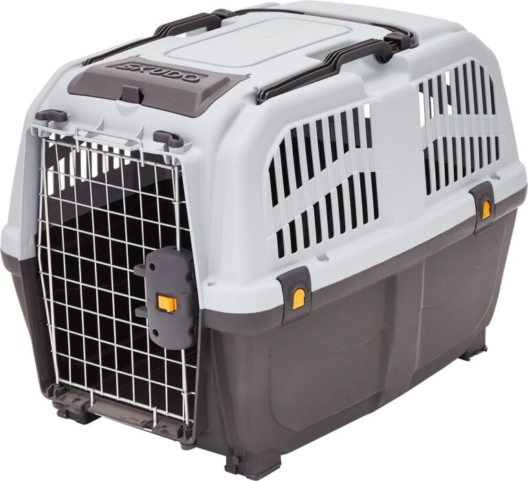 MidWest Homes for Pets Skudo Plastic Carrier, Ideal for Medium Dog Breeds with an Adult Weight of 35 - 40 Pounds