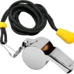 Whistle, Whistle for Coaches, Whistles for Adults Stainless Steel Whistles with Lanyard Detachable Hook Loud Crisp Sound Whistle Emergency for Referee Lifeguards Officials Pet Training Outdoor Sports