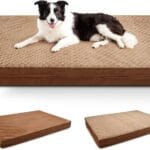 Sytopia Washable Indestructible 44" Dog Bed for Large Dogs  Double-Sided Plush, Chew Proof, Waterproof, Thick Orthopedic Support, Durable Multi- Size Comfort Clearance Indoor Flat Dog Bed