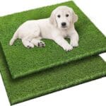 2 Pack 26"x30" Dog Grass Pee Pads, Reusable Artificial Grass Turf Rug for Puppy & Cats, Washable Fake Grass Mat Dog Pee Pad Replacement Outdoor Indoor Potty Training Pads with Drainage Holes
