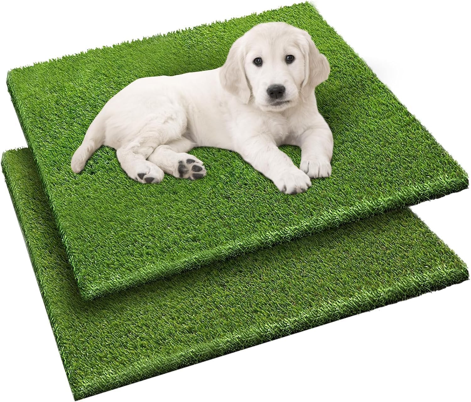 2 Pack 26"x30" Dog Grass Pee Pads, Reusable Artificial Grass Turf Rug for Puppy & Cats, Washable Fake Grass Mat Dog Pee Pad Replacement Outdoor Indoor Potty Training Pads with Drainage Holes 2 Pack 26"x30" Dog Grass Pee Pads, Reusable Artificial Grass Turf Rug for Puppy & Cats, Washable Fake Grass Mat Dog Pee Pad Replacement Outdoor Indoor Potty Training Pads with Drainage Holes