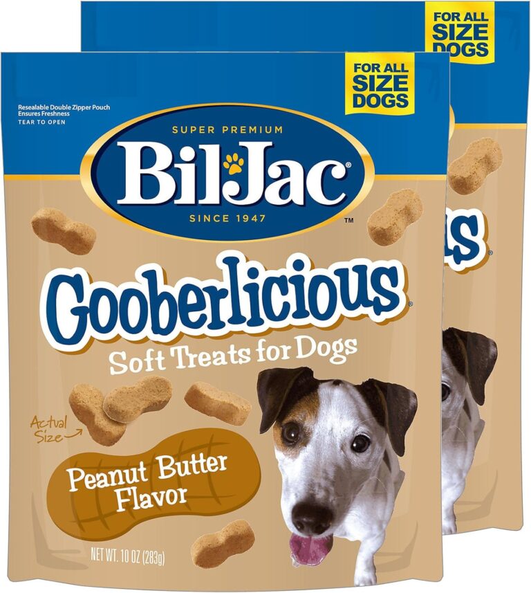 Bil-Jac Gooberlicious Soft Treats for Dogs, Peanut Butter Flavor, Made with Real Chicken Liver, 10oz (2-Pack)