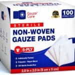 Non-Woven Sterile Gauze Pads 2x2 Pack of 100| 8 ply Gauze Sponges| Individually Packed 2x2 Gauze Pads sterile| Soft and lint-Free Medical Gauze Pads for Enhanced Absorption and First-Aid Wound Care