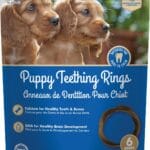 N-Bone Puppy Teething Rings Peanut Butter Flavor Dog Treat, 6 Count Bag, 7.2-oz