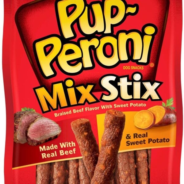 Pup-Peroni Mix Stix, Braised Beef With Sweet Potato, 5.6 Ounce