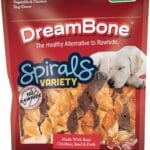 DreamBone Spirals Variety Pack, Treat Your Dog to a Chew Made with Real Meat and Vegetables