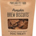 CRAFTED BY HUMANS LOVED BY DOGS Portland Pet Food Company Pumpkin Brew Biscuit Dog Treats (1 Pack, 5 oz Bag)  All Natural, Human-Grade, USA-Sourced and Made