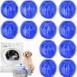 Pet Hair Remover for Laundry, 12 PCS - Reusable Dog & Cat Hair Remover Tool, Effectively Removes Pet Hair, Lint and Dander from Bedding and Clothing, Suitable for Washing Machines, Dryers