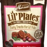 Merrick Lil Plates Grain Free Small Dog Treats, Natural Training Treats For Small Dogs, Bitty Beef Recipe - 5 oz. Pouch