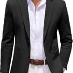 COOFANDY Men's Casual Knit Blazer Two Button Lightweight Sport Coats Suit Jacket