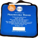 K&H Pet Products Microwavable Pet Bed Warmer, Multi-Purpose Heated Warming Pad for Cats and Dogs, Place Inside Any Pet's Favorite Bed, No Electricity Needed - 9 X 9in Blue