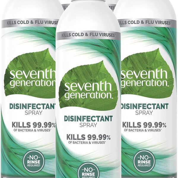 Seventh Generation Disinfectant Spray, Eucalyptus Spearmint & Thyme Scent, 13.9 Ounce (Pack of 4)