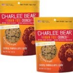 Charlee Bear Dog Training Treats for Small, Medium & Large Breeds, Crunchy Low Calorie Grain Free Dog Treats, USA Made, Chicken, Pumpkin & Apple, 2 Pack, 8oz Each