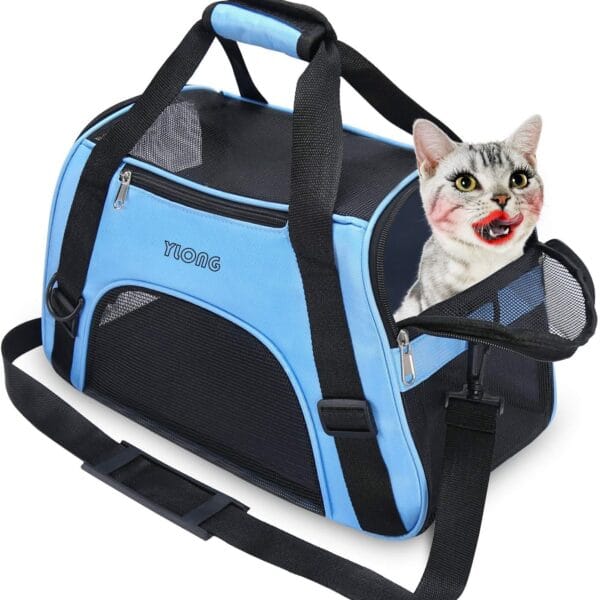 YLONG Airline Approved Pet Carrier,Soft-Sided Pet Travel Carrier for Cats Dogs Puppy Comfort Portable Foldable Pet Bag