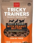 Cloud Star Tricky Trainers Soft & Chewy Grain Free Dog Treats, Peanut Butter, 5 oz. Pouch