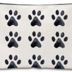 Cosmetic Bag Dog Paw Print Makeup Bag,Waterproof Small Mini Portable Travel Toiletry Bag for Women and Girl Travel Study Daily Storage