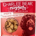 Charlee Bear Nuggets Crunchy and Soft Dog Treats, Bearcuterie Bites, 6 Ounce Resealable Bag, Hip and Joint Support, Grain Free, Low Calorie, Healthy Dog Snacks