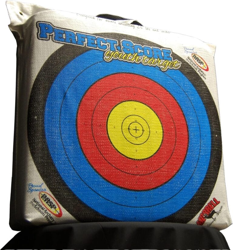 Morrell Lightweight Outdoor Portable Youth Kids Range NASP Field Point Archery Bag Target with 2 Sides and 4 Shooting Spots for 30 Pound Bows