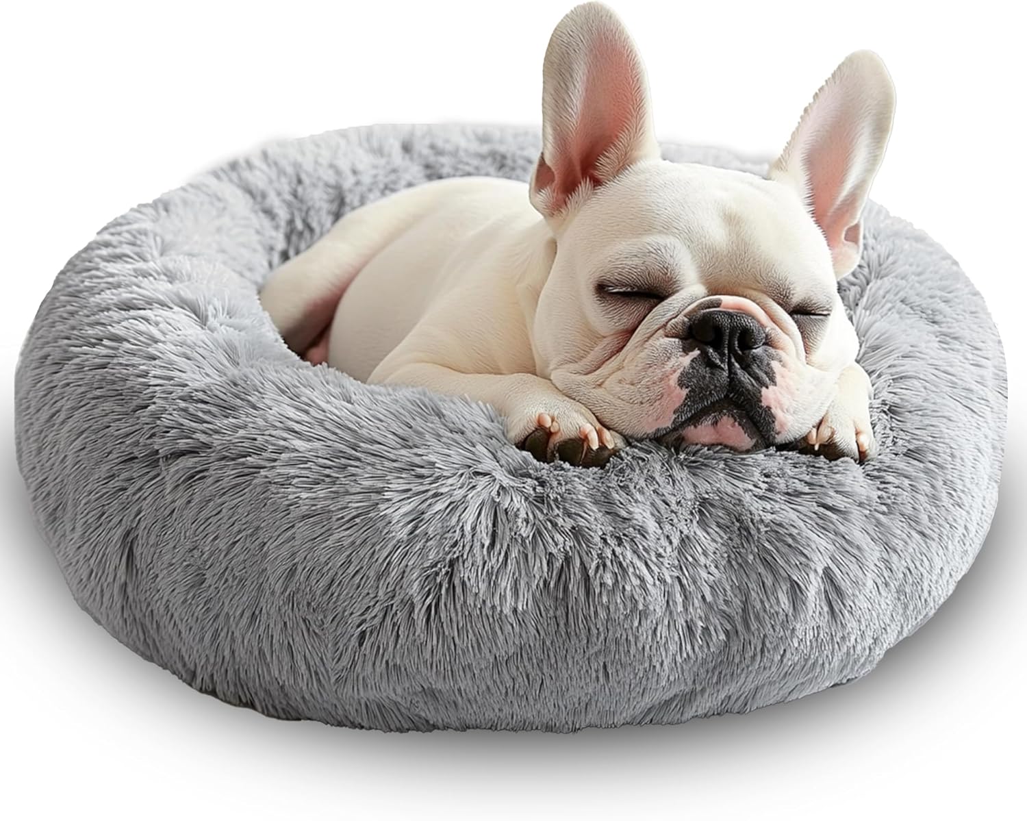 Calming Donut Pet Bed | Anti-Anxiety, Machine Washable, Luxurious Plush | Non-Slip & Waterproof | 20 Inches for Small Dogs & Cats (Fits Pets up to 25 lbs) Calming Donut Pet Bed | Anti-Anxiety, Machine Washable, Luxurious Plush | Non-Slip & Waterproof | 20 Inches for Small Dogs & Cats (Fits Pets up to 25 lbs)