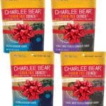 Charlee Bear Dogs Training Treat, Crunchy, Low Calorie, Grain Free Dog Treats, Made in USA, Best for Small and Medium Breeds, Bacon Blueberry & Turkey Sweet Potato Cranberry, 4 Pack 8oz Each