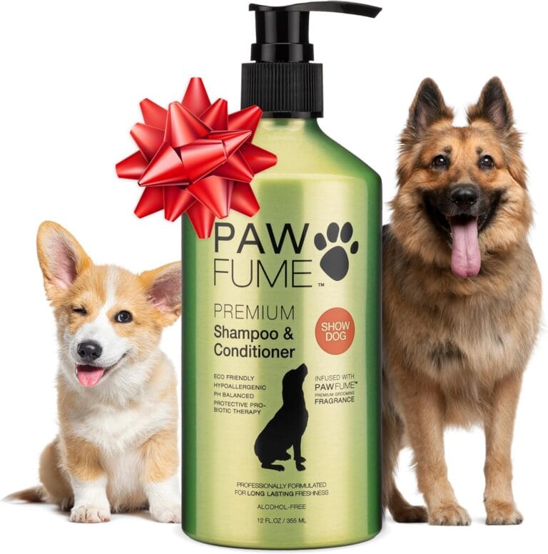 PAWFUME Deshedding Dog Shampoo and Conditioner, Show Dog, 1-Pack  Nourish & Detangle for Silky Soft Coat  Probiotic, Deep-Cleaning, pH-Balanced Formula  Salon-Quality Shampoo for Dogs
