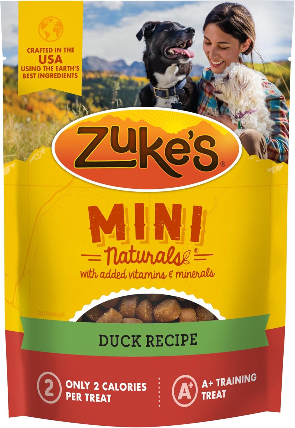 Zukes Mini Naturals Dog Training Treats for Dogs of All Sizes, Pet Treats made with Real Duck,16 oz. Resealable Pouch - 16 oz. Bag Zukes Mini Naturals Dog Training Treats for Dogs of All Sizes, Pet Treats made with Real Duck,16 oz. Resealable Pouch - 16 oz. Bag