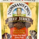 Newman's Own Beef Jerky Treats For Dogs, Beef & Sweet Potato Recipe, 5 Oz