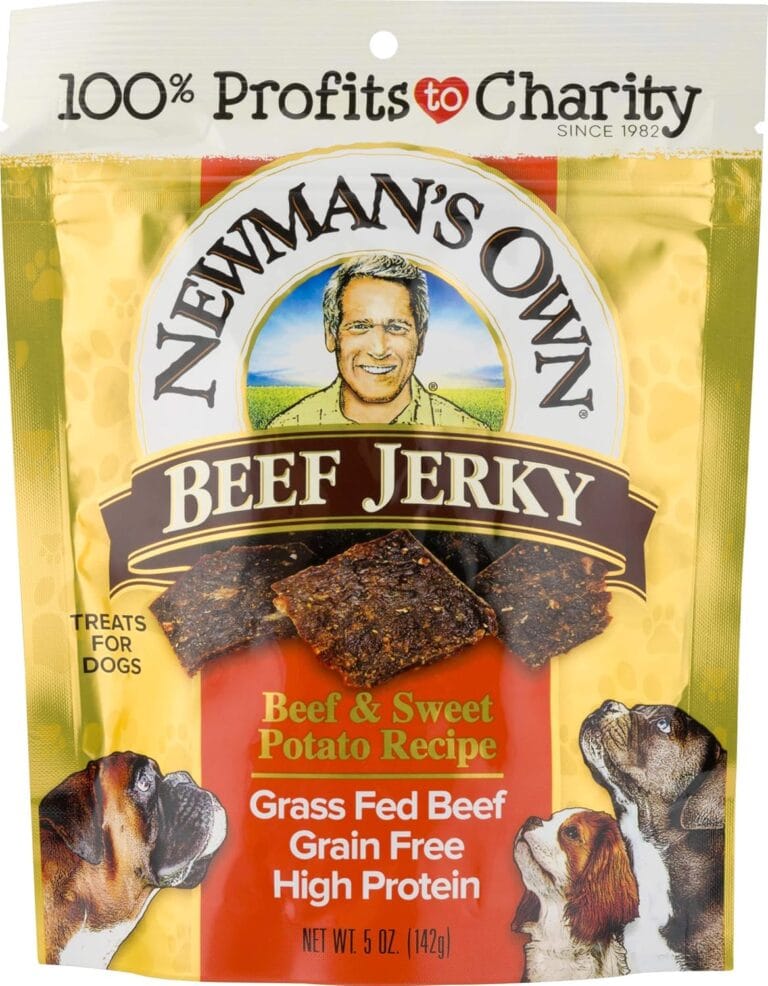 Newman's Own Beef Jerky Treats For Dogs, Beef & Sweet Potato Recipe, 5 Oz