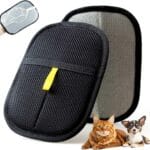 Newly Upgraded Pet Hair Removal Glove - Thickened Electrostatic Cat Dog Hair Remover Glove, Reusable for Couch, Carpet, and Car Seat (Black,1 Glove)