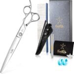 High-end Professional Dog Grooming Scissors Pet Grooming Shears 8 Inches Extremely Very Sharp Made Of Stainless Steel Alloy By Hand For Dog Cat Groomer