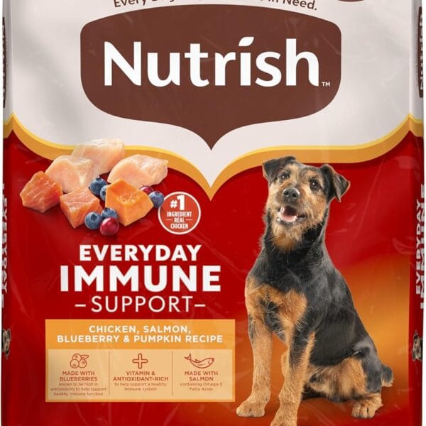 Nutrish Everyday Immune Support Dry Dog Food, Chicken, Salmon, Blueberry & Pumpkin Recipe, 13 lb. Bag (Rachael Ray)