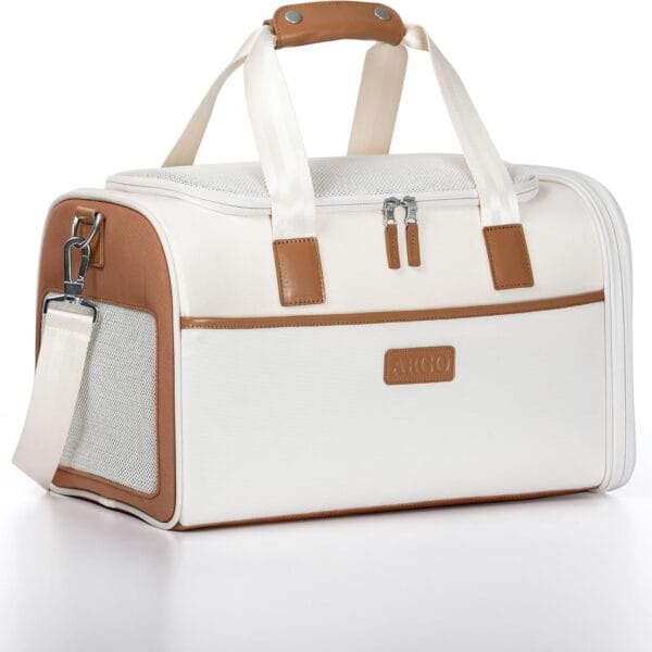 Traveler's Choice Argo Pawsport to Adventure Pet Carrier, Tan