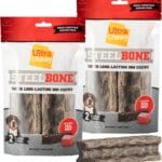 Ultra Chewy Steel Bones X-Large Size Beef Flavor - Super Long Lasting Dog Chews - Rawhide Free & Highly Digestible - Unique Shape Helps Clean Teeth - Ideal Dog Bones for Aggressive Chewers