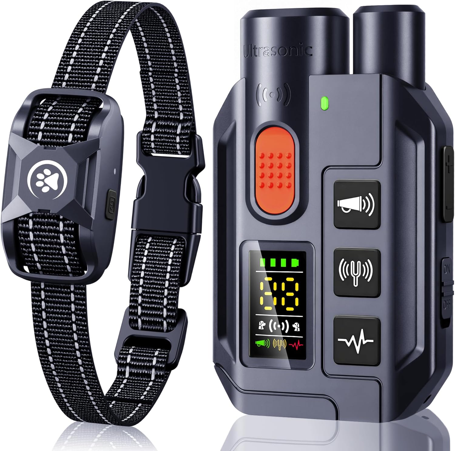 Dog Shock Collar with Remote 3300ft Range, Waterproof & Rechargeable, Adjustable Beep, Shock, Vibration & Ultrasonic Modes, Dog Training Collar for Obedience & Behavior Control, Navy Blue Dog Shock Collar with Remote 3300ft Range, Waterproof & Rechargeable, Adjustable Beep, Shock, Vibration & Ultrasonic Modes, Dog Training Collar for Obedience & Behavior Control, Navy Blue