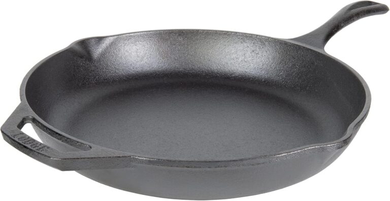 Lodge 12" Cast Iron Skillet - Chef Collection - Perfect Sear - Ergonomic Handles - Superior Heat Retention - Cast Iron Cookware & Skillet