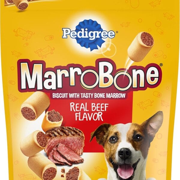 Pedigree Dry Dog Treats MarroBone, Real Beef Flavor, 6 lb. Bag (Pack of 1)