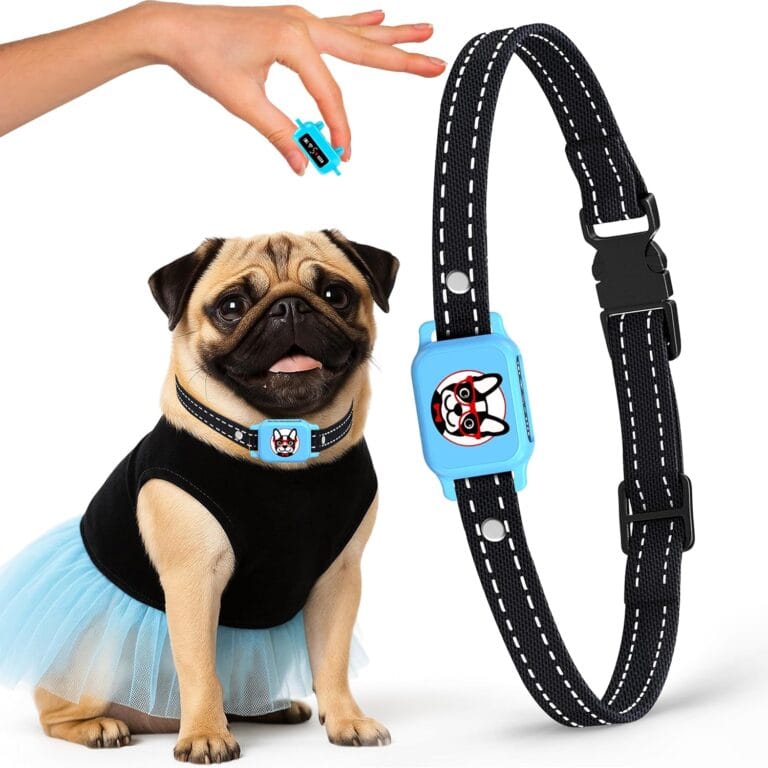 Bark Collar for Small Dogs 5-15 lbs with Magnetic Charging  No Shock, 3 Beep & Vibration Modes, 5 Sensitivity Levels  Humane Stop Anti-Barking Device  Dog Training Bark Collar (Blue)
