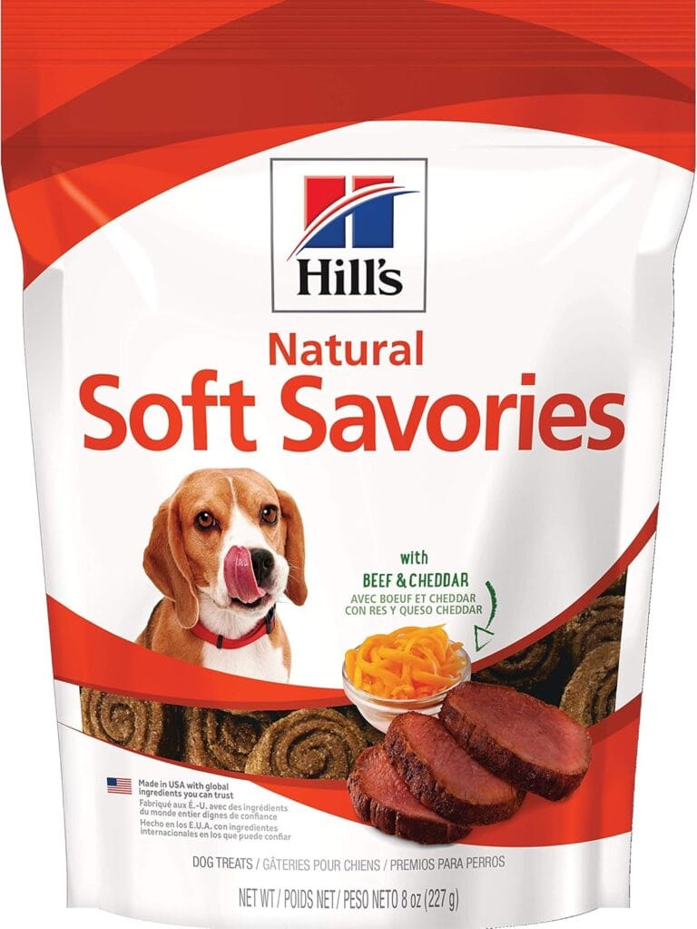 Hill's Natural Soft Savories, All Life Stages, Great Taste, Dog Treats, Beef & Cheddar, 8 oz Bag