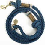 Solid Blue Color Handmade Rope Leashes for Dogs Rope Dog Leash Rope Cute Dog Leash Cotton Rope Leash for Small Dogs 5FT
