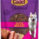 Cadet Gourmet Duck Breast Jerky Dog Treats, Healthy, Long-Lasting High-Protein Training Treats for Small & Large Dogs, 40 oz.