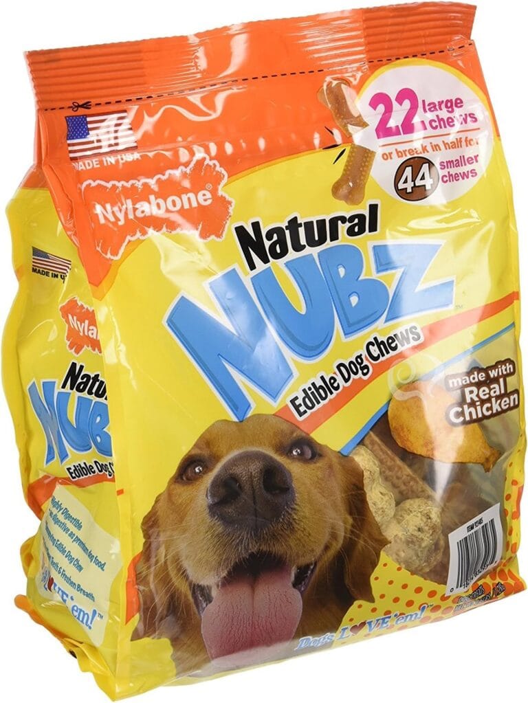 Nylabone Natural Nubz Edible Dog Chews, 22 Count
