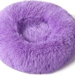 Pupsdream The Original Calming Cloud 9 Dog Bed, Plush Donut Dog Bed, Washable (Purple,110CM)