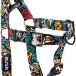 Wolfgang Heavy Duty Adjustable Dog Harness, Pull-Tested to Over 800 lbs for Walking & Training, LosMuertos Print, Large