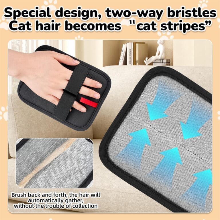 Pet Hair Remover, electrostatic pet Hair Removal Gloves, cat and Dog pet Hair Removal Tools, Suitable for Bed Sheets, Blankets, Clothes, Sofas, Multi-Functional Beauty Gloves -1 Piece