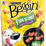Purina Beggin' With Real Meat Dog Treats, Fun Size Original With Bacon Flavor - 25 oz. Pouch