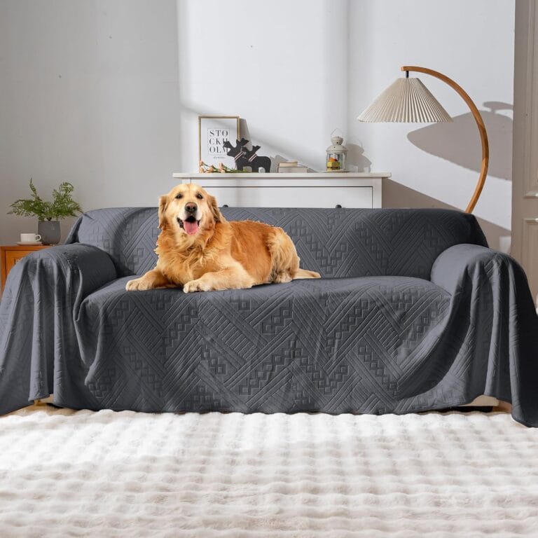 Waterproof Couch Cover, Reversible, Pet-Friendly, Washable and Anti-Slip Couch Covers for Sofa Protection with 3 Cushions, Sofa Slipcovers for Dogs and Cats (71118in/Dark Grey)