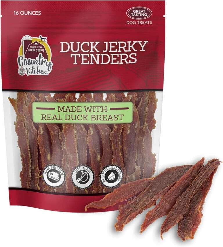 Country Kitchen Duck Jerky Tender Dog Treats, Made with Real Duck, High Protein, Low Fat, No Artificial Colors, 16 oz