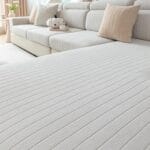 Sofa Cover Washable Sectional Couch Covers Sofa Slipcovers for 3 Cushion Couch Pet Friendly L Shaped Couch Protector Covers for Dogs Kids (Cream, 2 PCS+1 Chaise)