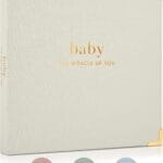 Keepsake Baby Memory Book for Boys and Girls  Timeless First 5 Year Baby Book  Neutral Journal Scrapbook or Photo Album - Record a Milestone for Every Event from Birth to Age 5