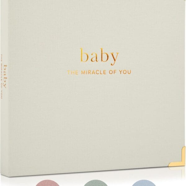 Keepsake Baby Memory Book for Boys and Girls  Timeless First 5 Year Baby Book  Neutral Journal Scrapbook or Photo Album - Record a Milestone for Every Event from Birth to Age 5